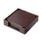 Dacasso Chocolate Brown Leather Square Coaster Set AG-3481 - alternate 3